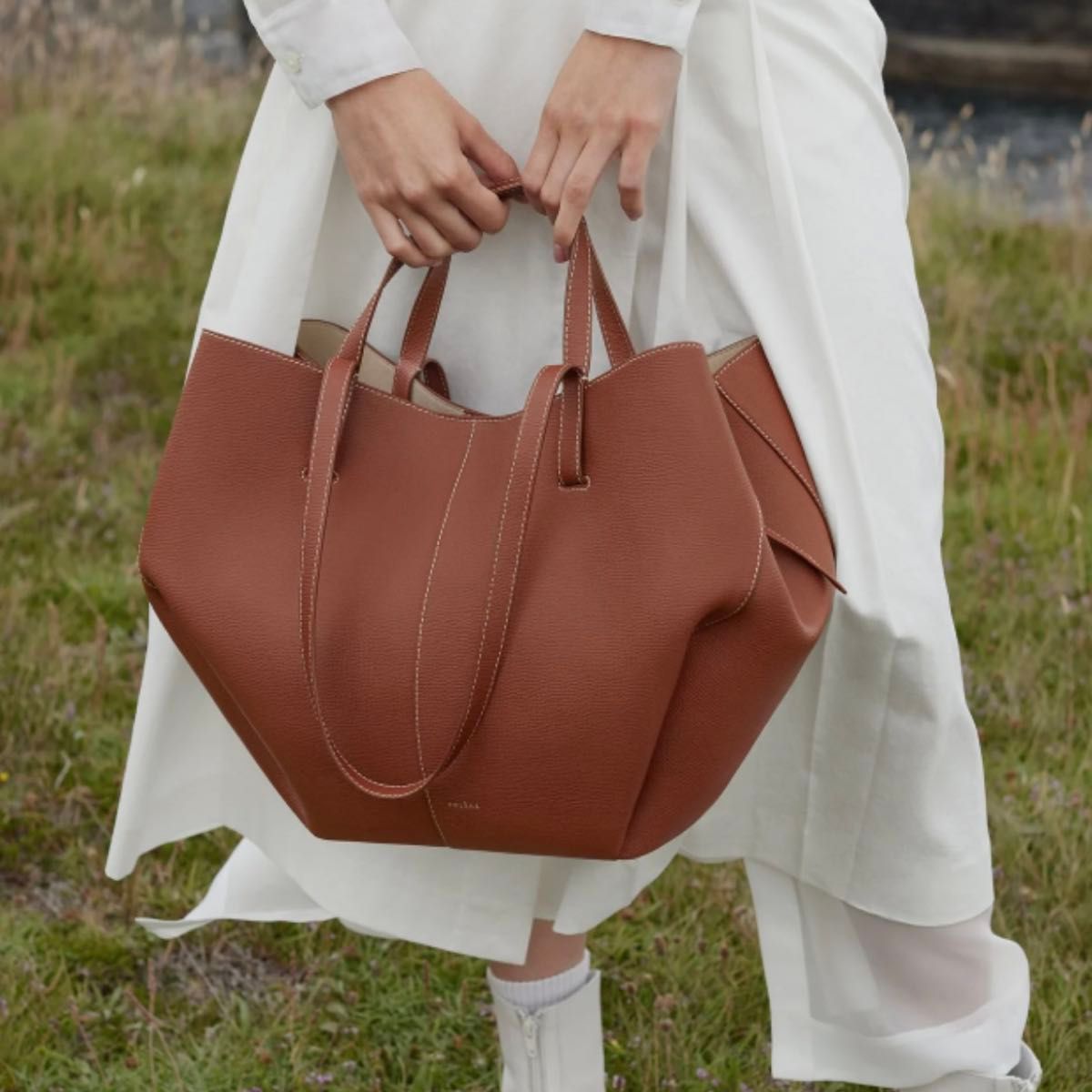 POLENE polene cyme cognac ポレーヌ コニャック トート トートバッグ