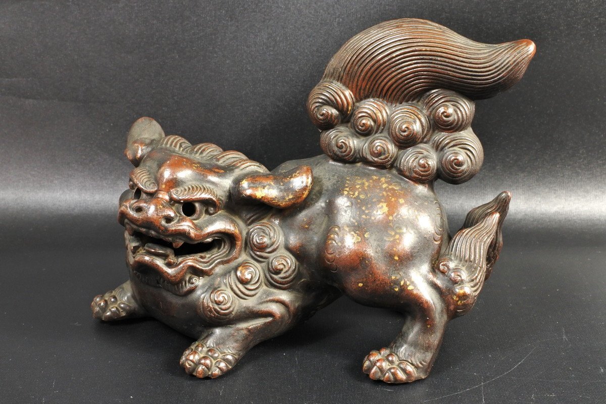 Yahoo!オークション - 初代 森陶岳 県重要無形文化財『備前 獅子』狛