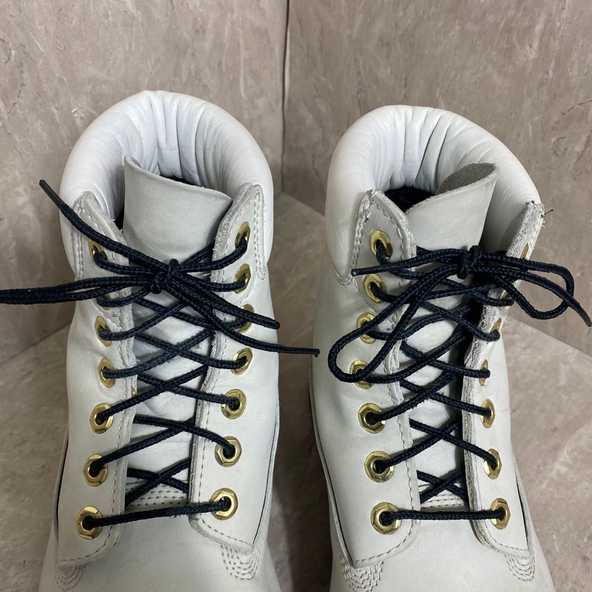 Timberland 6インチ プレミアムブーツ 28 5ホワイトヌバック