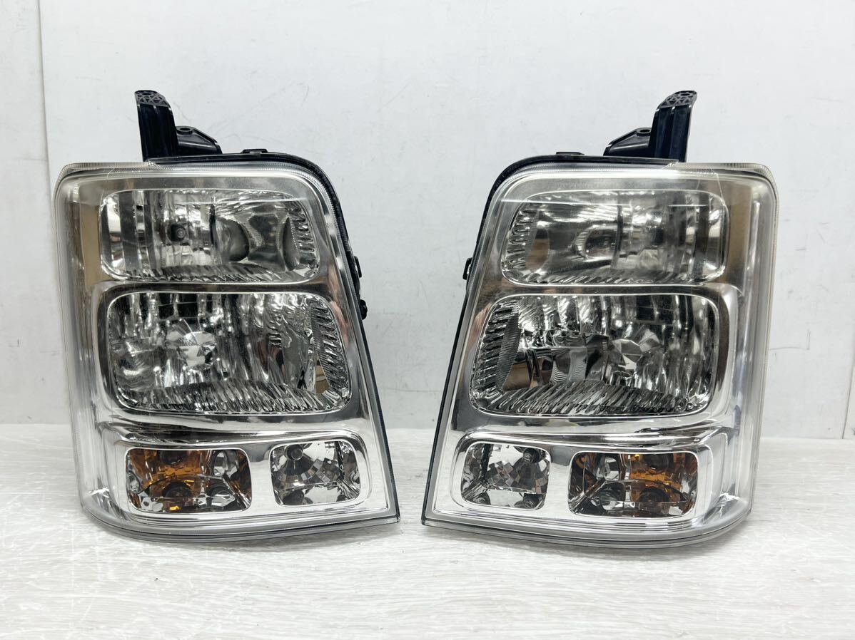 送料込 即決 エブリィワゴン DA64W 純正 HID 左右 ヘッドライト ランプ