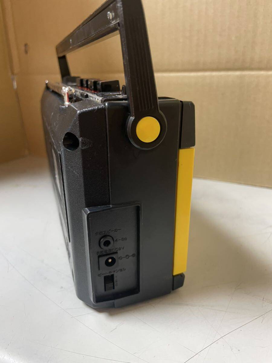 K010⁄SANYO サンヨー ラジカセ MR-A7TV Y イエロー ジャンク(ラジカセ