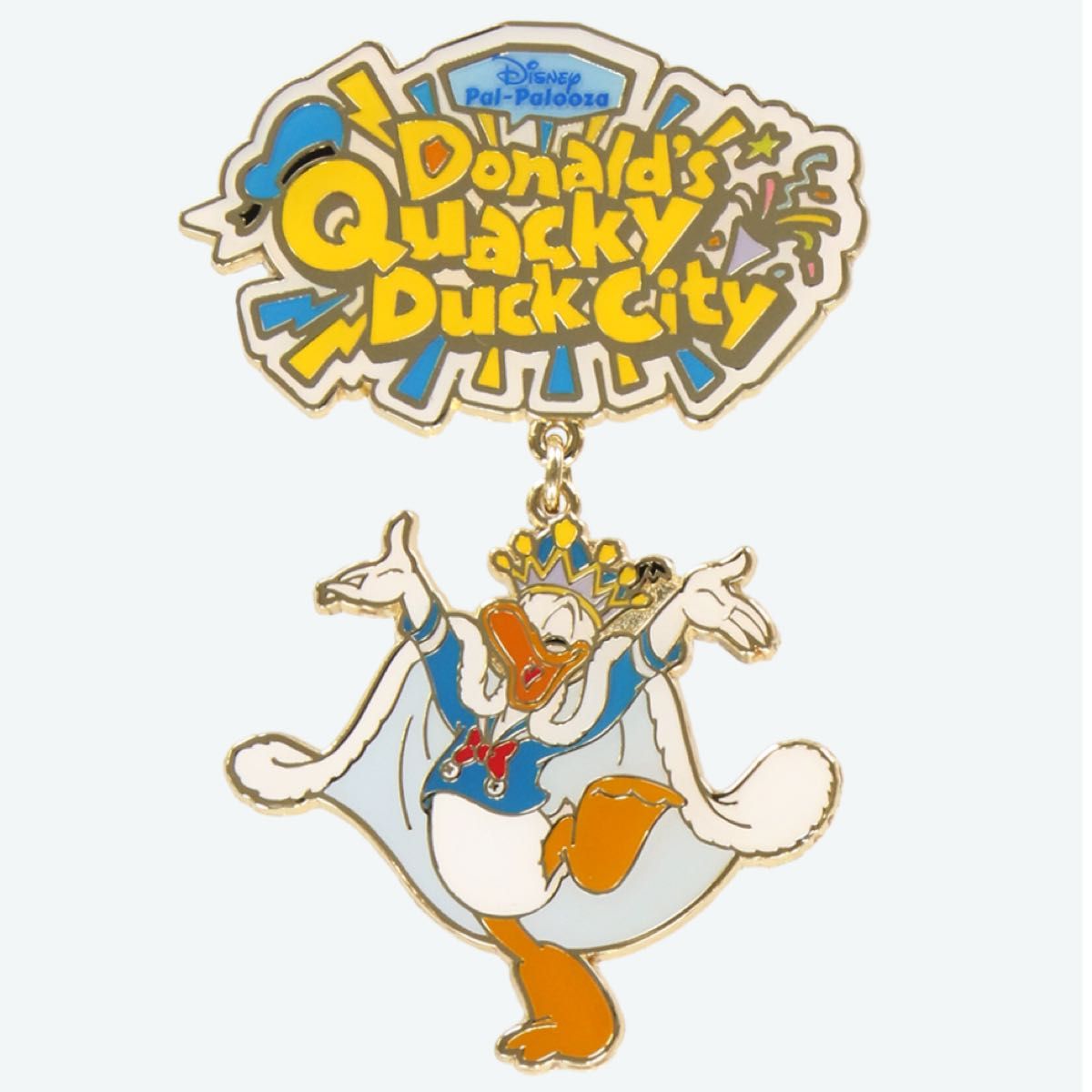 ディズニー パルパルーザ クワッキーダックシティ ドナルド ピンバッジ