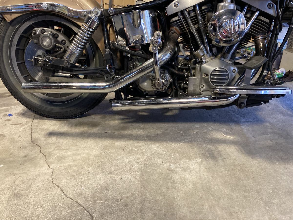 Yahoo!オークション - ショベル マフラー 4速フレーム