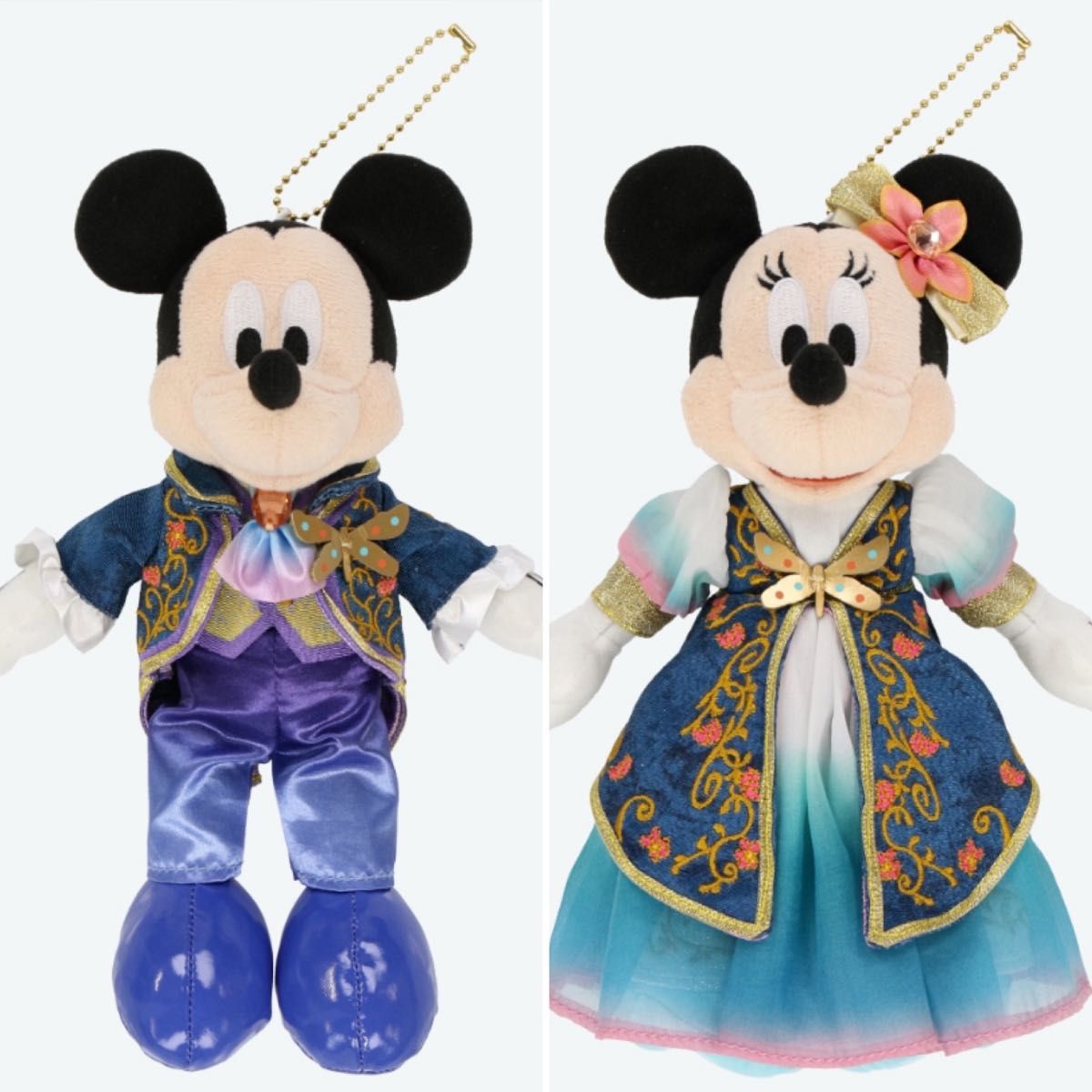 ファンタジースプリングス ぬいぐるみバッジ ミッキー ミニー