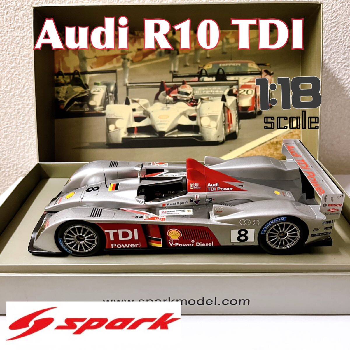 Yahoo!オークション - スパーク アウディ R10 TDI ルマン 2006 優勝 #8