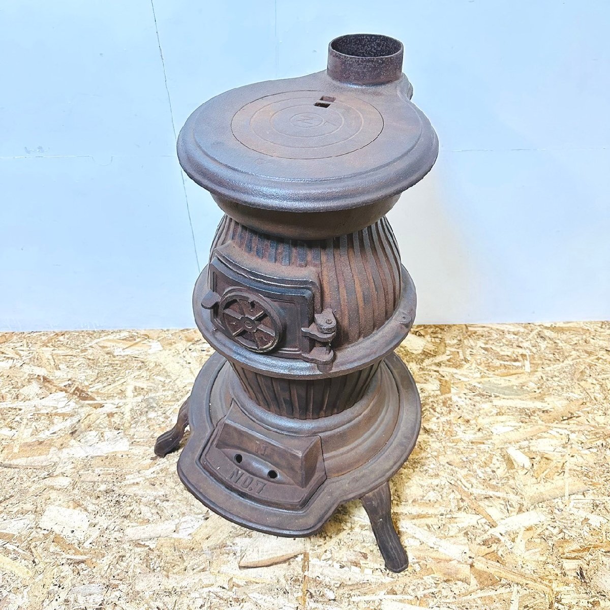 Yahoo!オークション - ダルマストーブ 薪ストーブ 鋳物 NO.7号 昭和レ