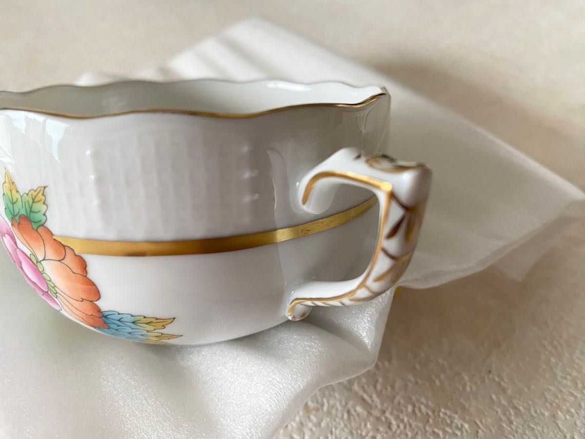 新品］高島屋 ヘレンド ヴィクトリアゴールド ペア ティカップ