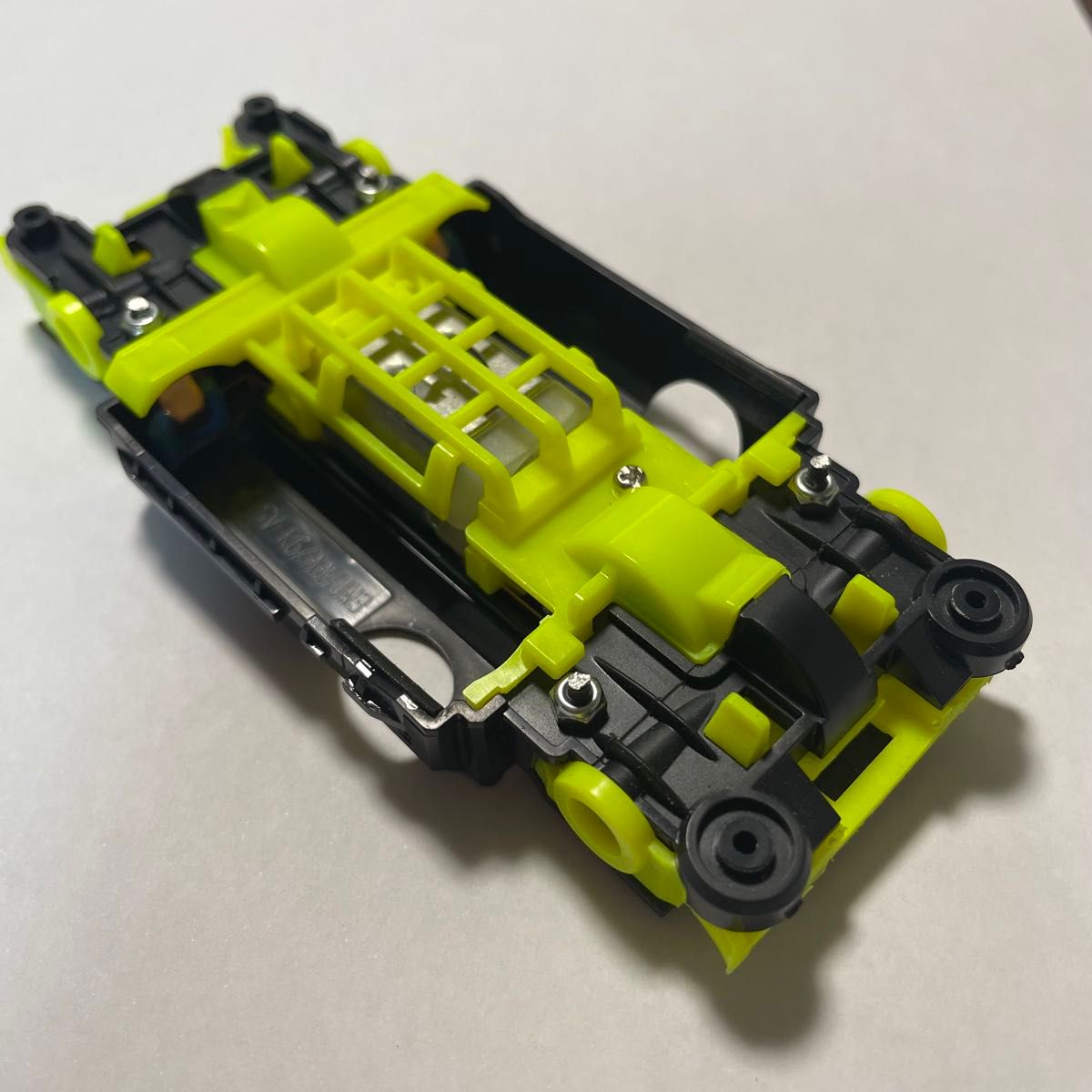 ミニ四駆 MSフレキ 減衰ゴム カーボンステ イエロユニット POMトルク