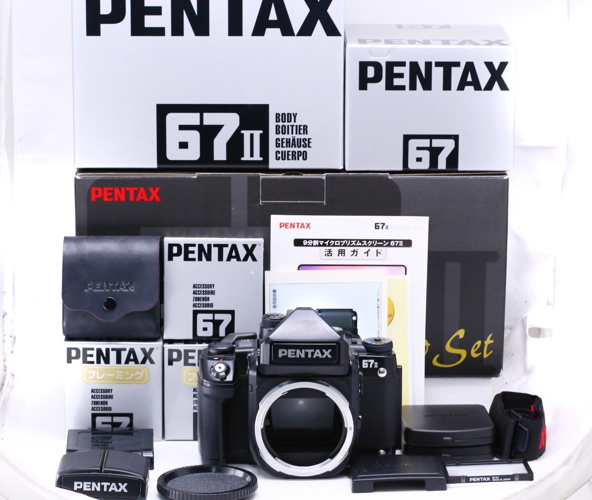 Yahoo!オークション - 【極上美品】Pentax 67 II Framing Pro Set 300
