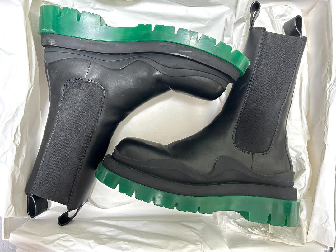 送料無料 美品 43 BOTTEGA VENETA ボッテガ タイヤブーツ クリア