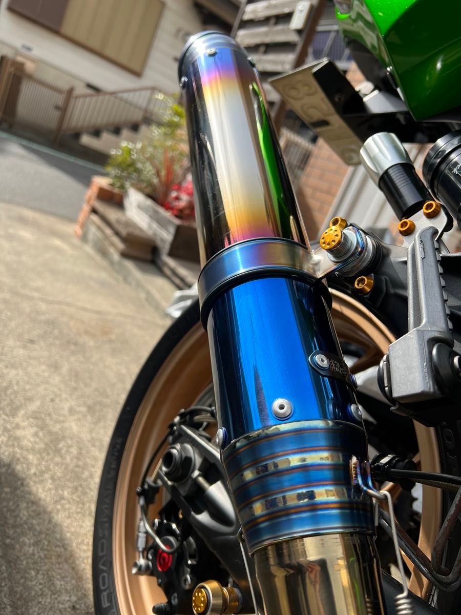 脱定番 ユウキテック ワンオフ 汎用 チタン サイレンサー 差込径 60 5