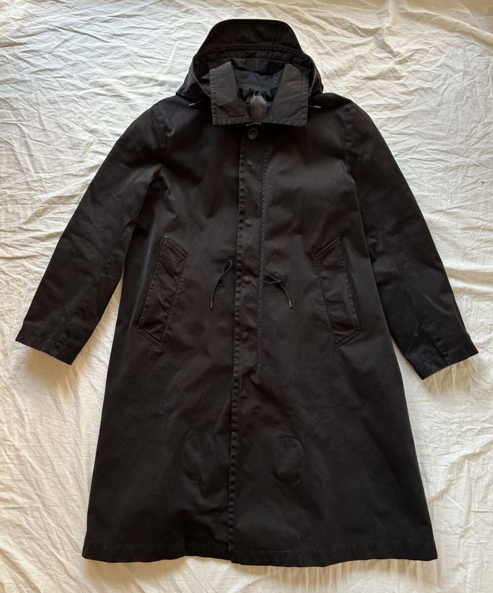 Ten C Rider Coat OJJ-Garment Dyed 12oz- Size 46 定価23万円 Black