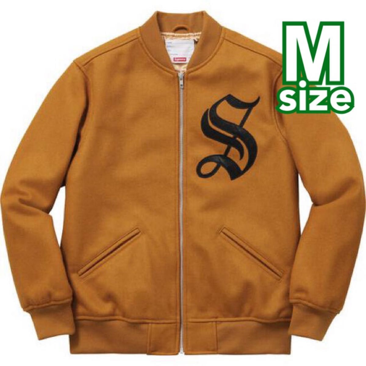 supreme old english zip varsity jacket M ジャケット 刺繍｜Yahoo