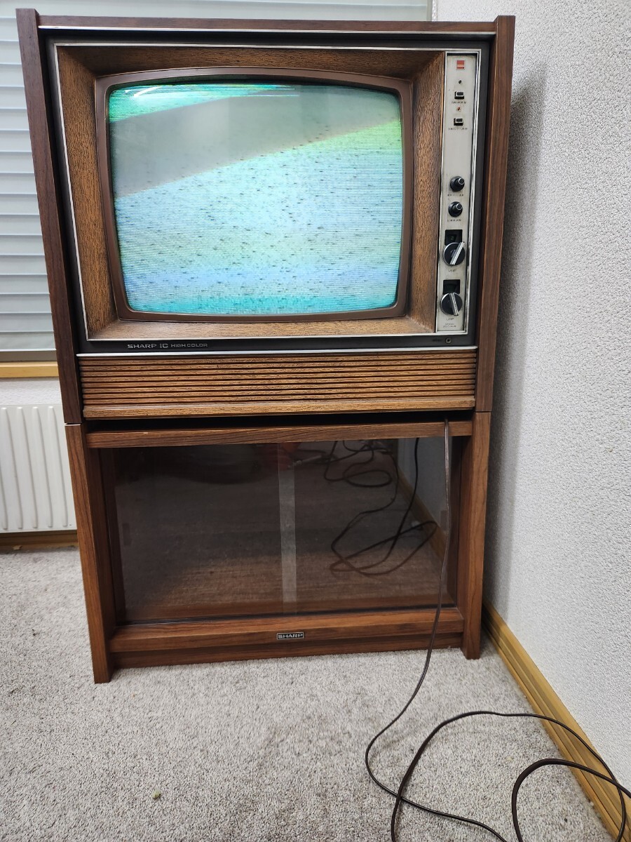 Yahoo!オークション - 昭和レトロ カラーテレビ シャープ SHARP 箱あり