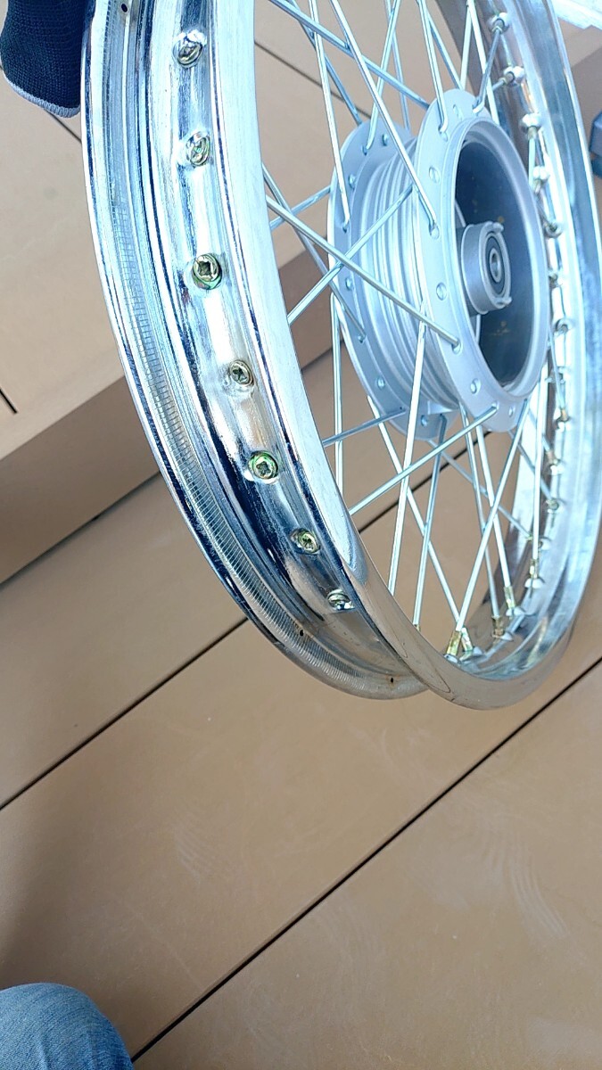 Yahoo!オークション - 希少 YBR125 YB125spスポークホイール前後セット