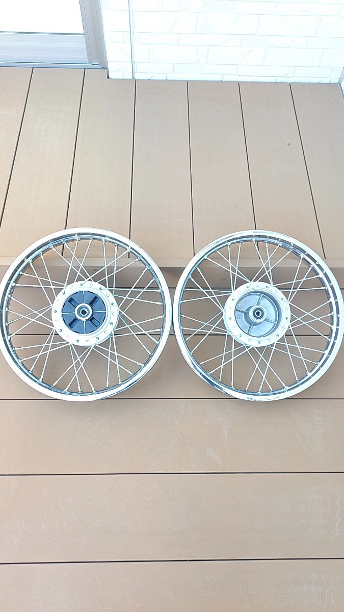 Yahoo!オークション - 希少 YBR125 YB125spスポークホイール前後セット