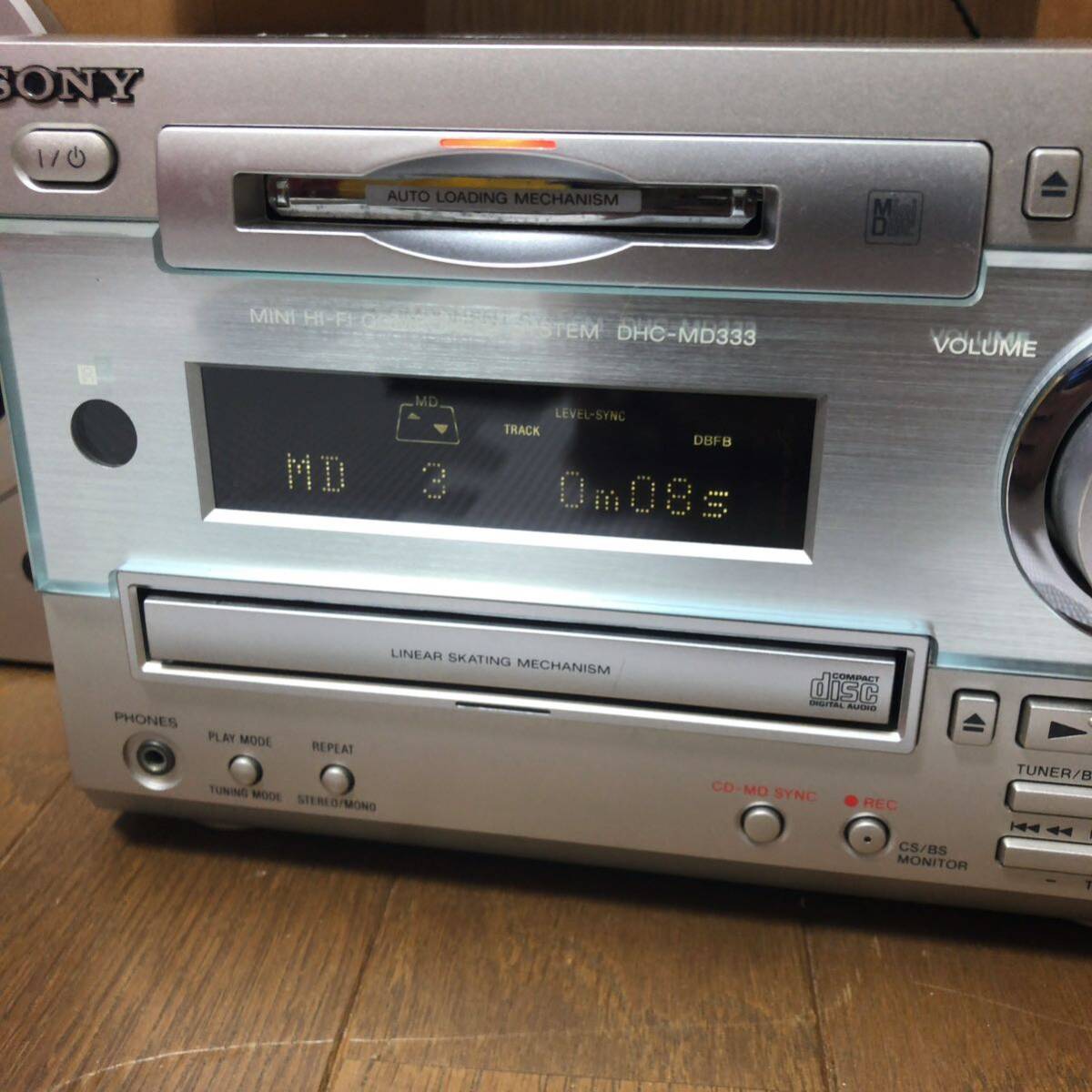 SONY HDC-MD333 システムステレオ コンポ MD/CD ソニー 音響 CD MD