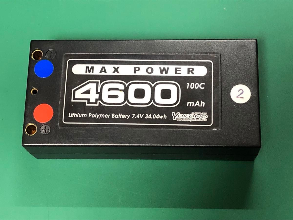 ヨコモ Li-po 4600mAh/7 4V 100C ショートサイズリポバッテリー MAX