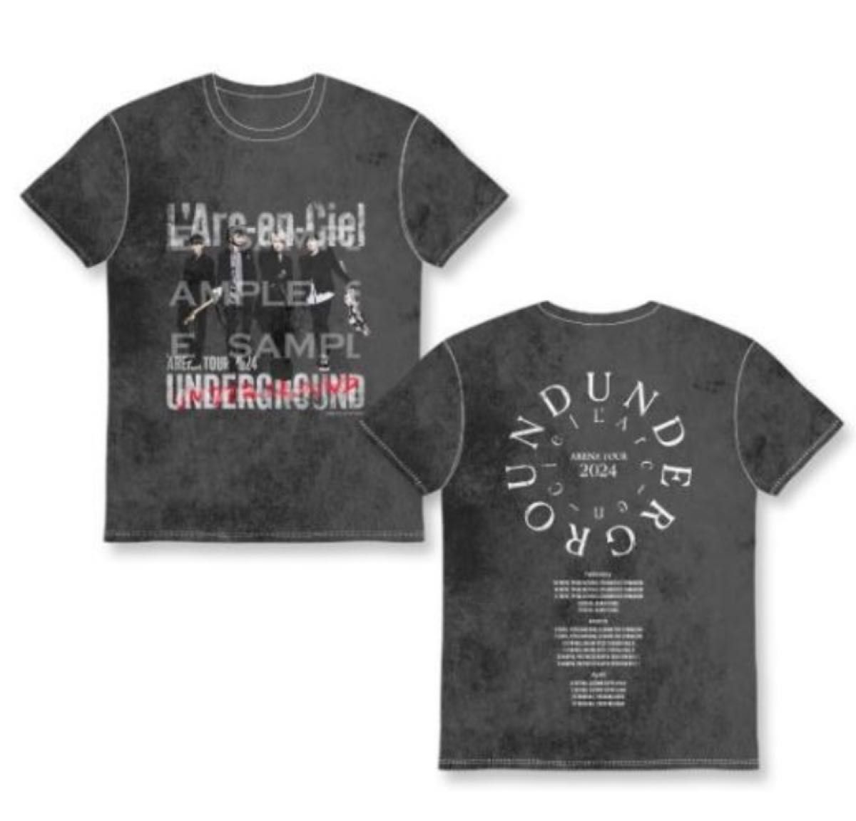 ラルクアンシエルL'Arc〜en〜Ciel 2024LIVE UNDERGROUNDバンドTシャツ