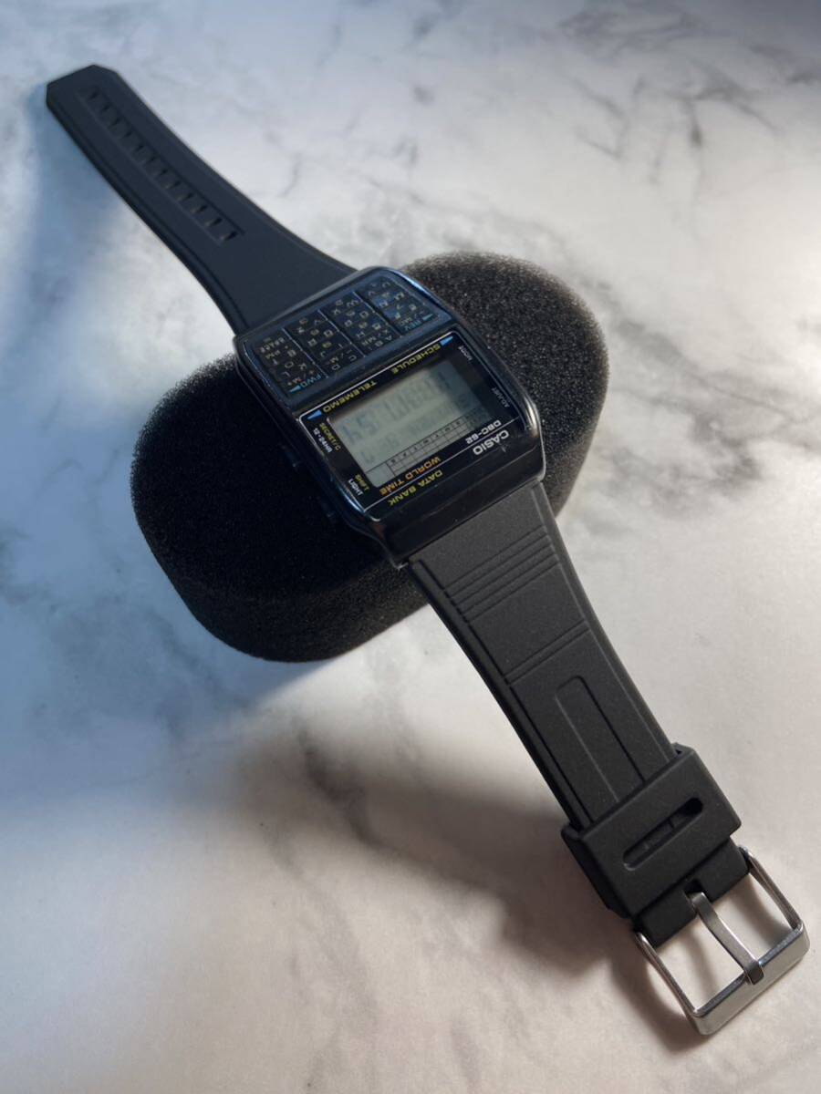 90's Vintage CASIO DATABANK DBC-62 ALL BLACK 新品電池 新品ベルト