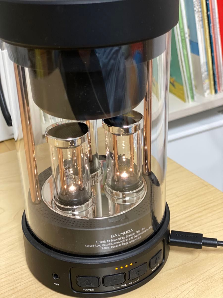 バルミューダ スピーカー Bluetooth 動作確認のみほぼ未使用（本体底に