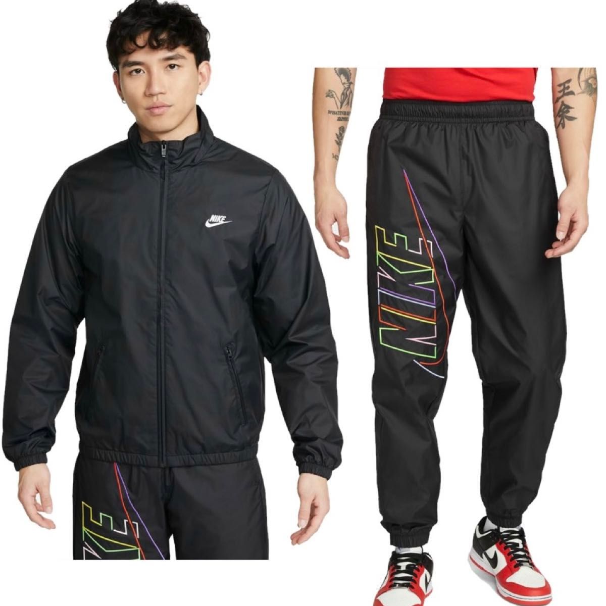 新品 NIKE ナイキ ナイロンジャケット セットアップ 上下 M｜Yahoo
