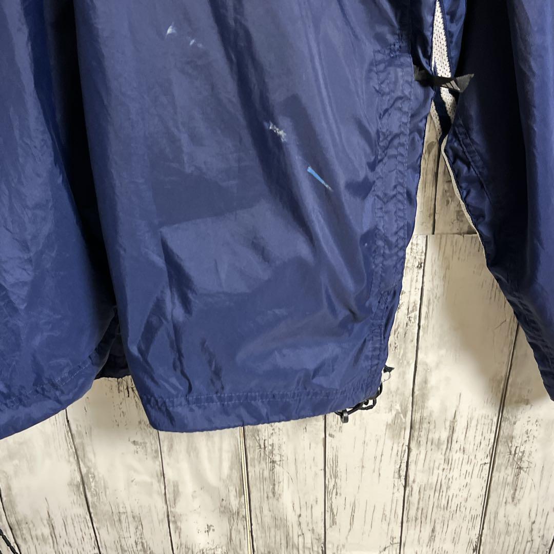 90's adidas アディダス ナイロンジャケット 紺 ネイビー XL ワン