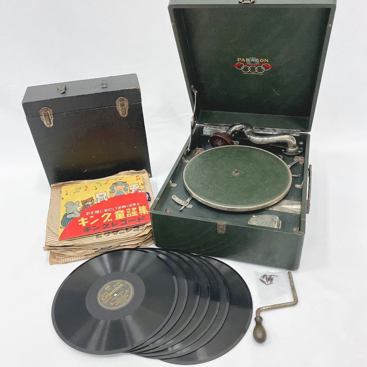 Yahoo!オークション - PARAGON パラゴン 蓄音機 ポータブル レトロ ア