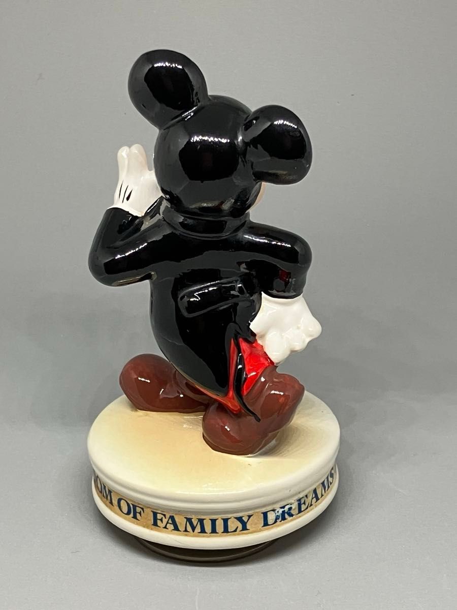 ミッキーマウス オルゴール Disney ミッキー フィギュア 陶器製 東京