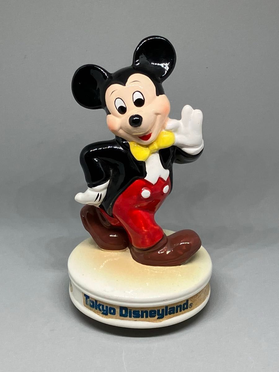 ミッキーマウス オルゴール Disney ミッキー フィギュア 陶器製 東京