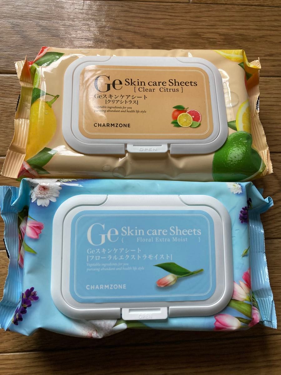 チャームゾーン Geスキンケアシート クリアシトラス 60枚 フローラル