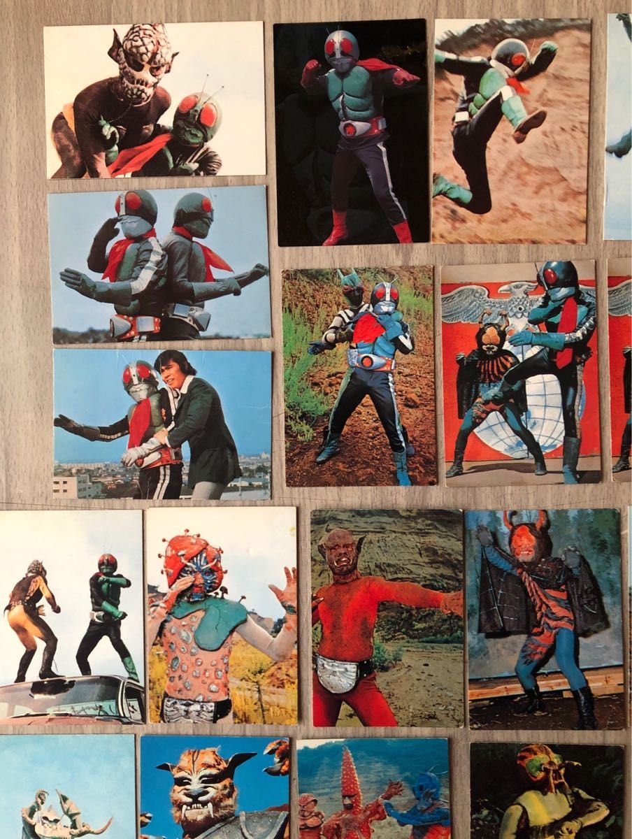 カルビー仮面ライダーカード 昭和 レトロ 当時物 レア 41枚セット