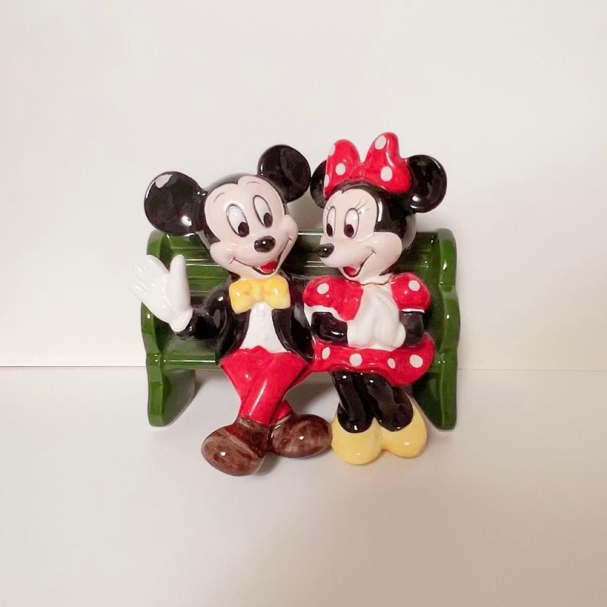 ディズニーランド ミッキー&ミニー ベンチ ミニー ヴィンテージ 陶器