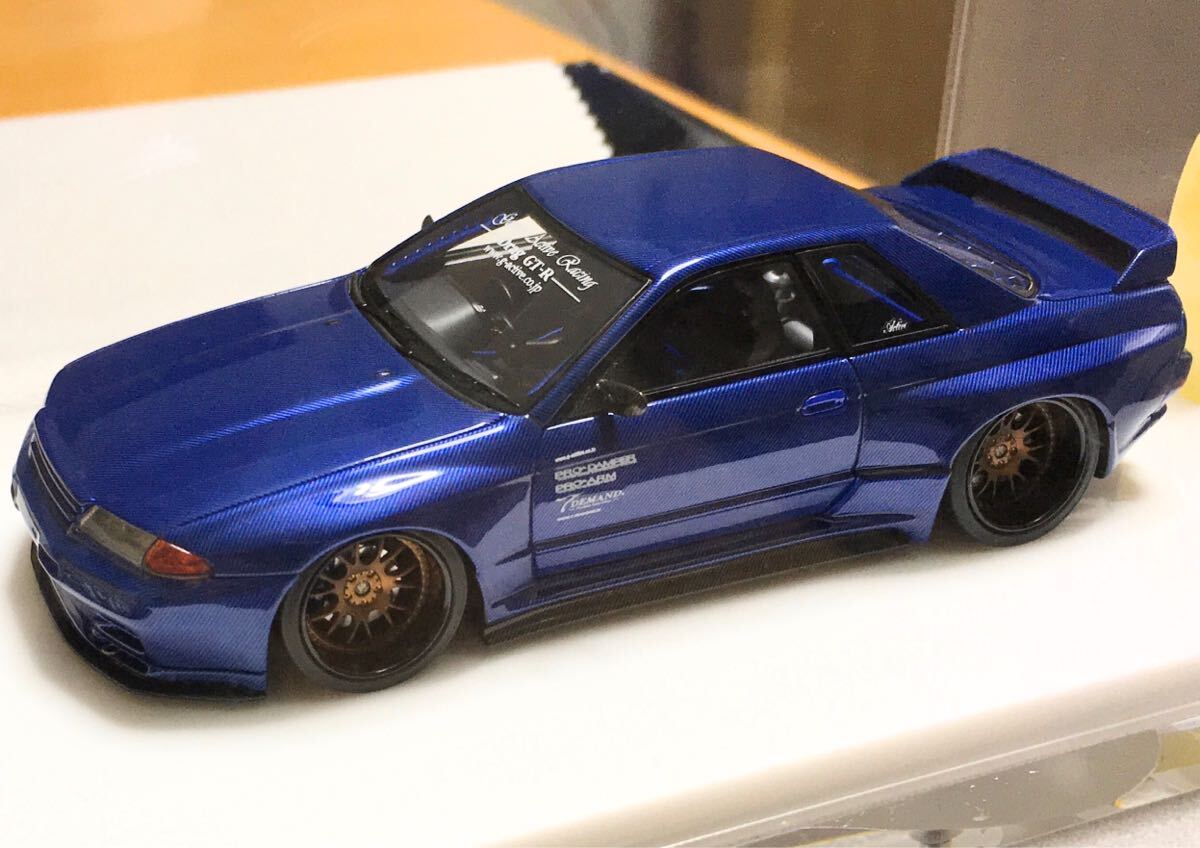 メイクアップ 1/43 ガレージアクティブ R32 GTR BNR32 フルカーボン
