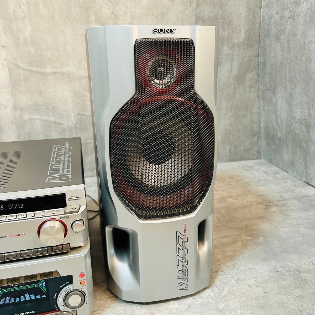貴重 美品 SONY ソニー CD/MDシステムコンポ DHC-MD777 リモコン付き