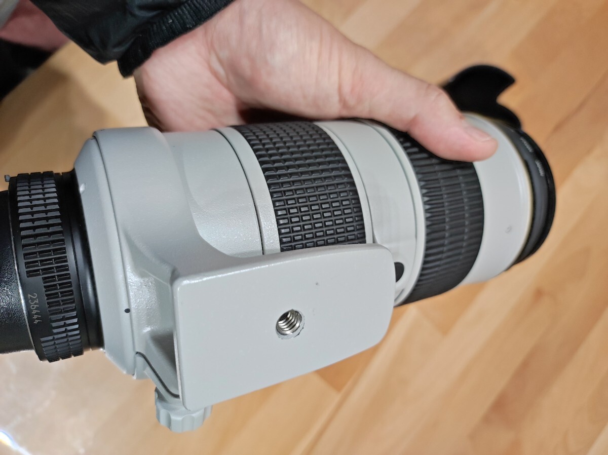 ニコン AF-S 80-200/2 8 ED IF D ライトグレー 白レンズ Nikon NIKKOR