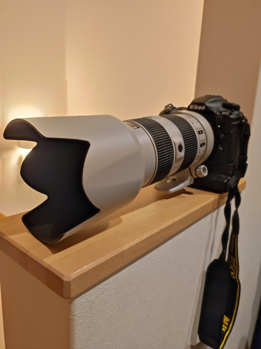 ニコン AF-S 80-200/2 8 ED IF D ライトグレー 白レンズ Nikon NIKKOR