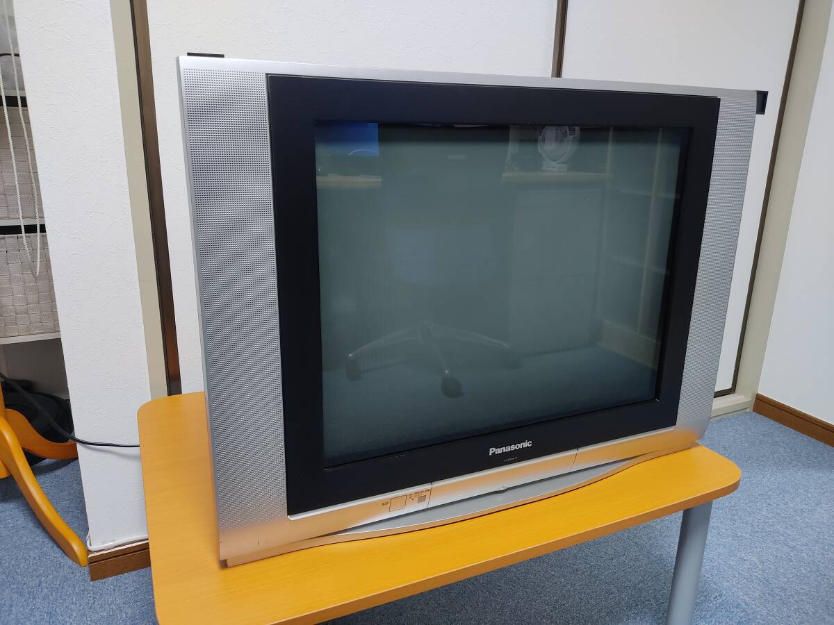Yahoo!オークション - Panasonic 25型 平面ブラウン管ステレオテレビ T
