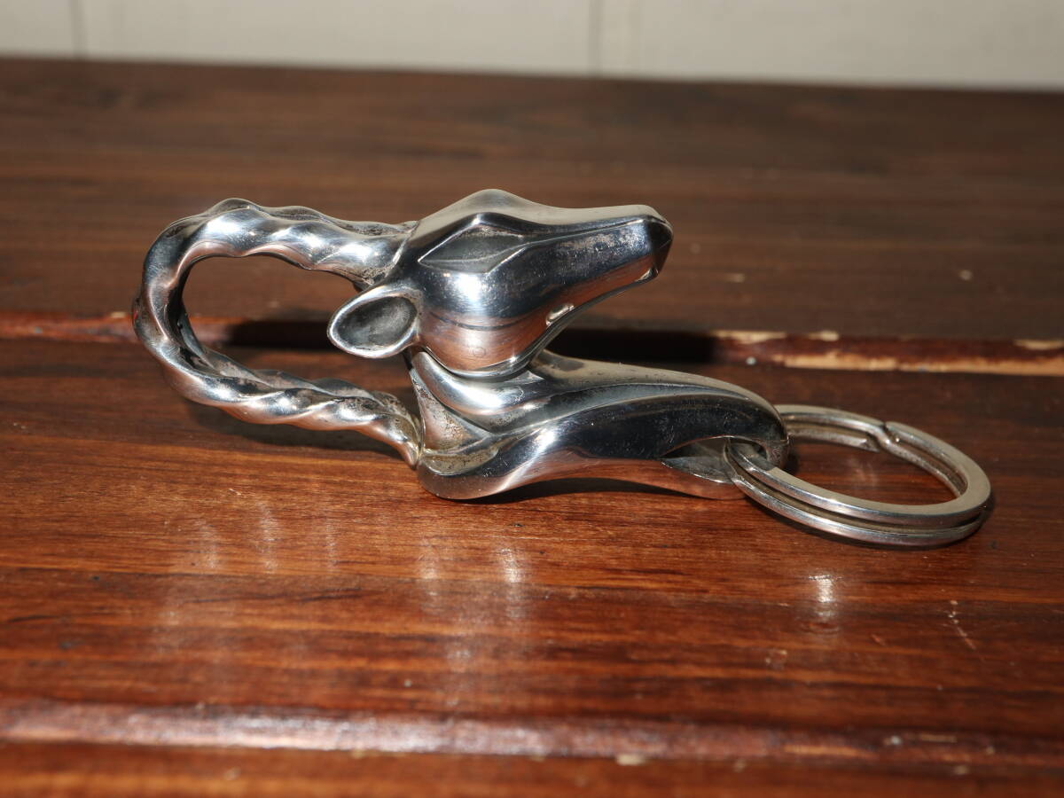 美品 100gオーバー MARS マーズ シルバー925 インパラ キーホルダー