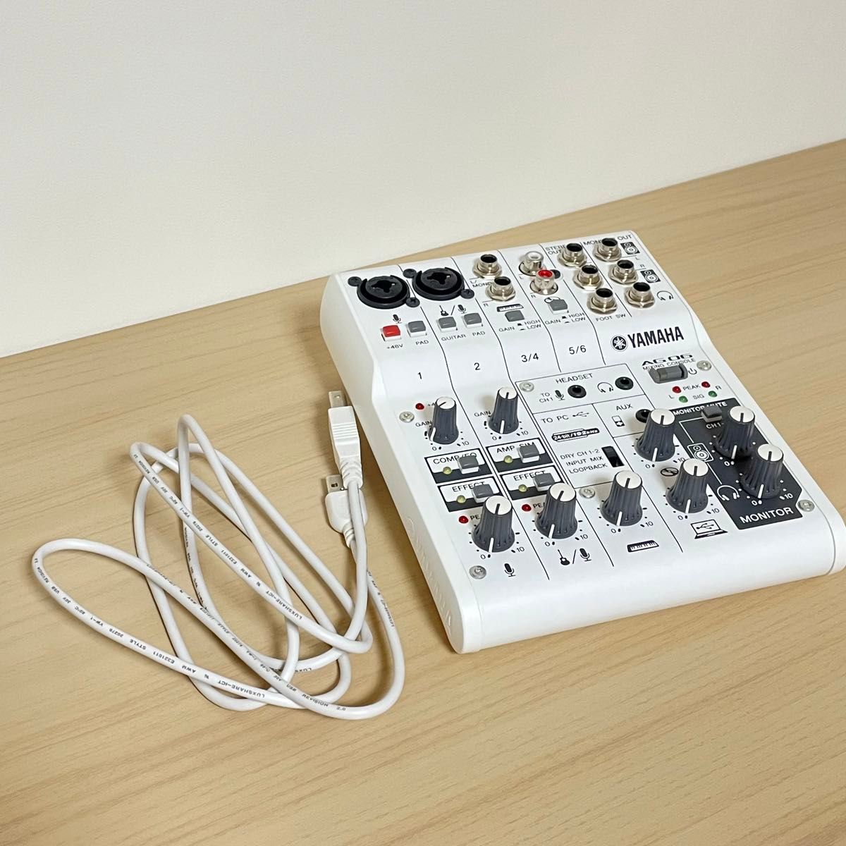 ジャンク品 】YAMAHA AG06 オーディオインターフェイス ホワイト