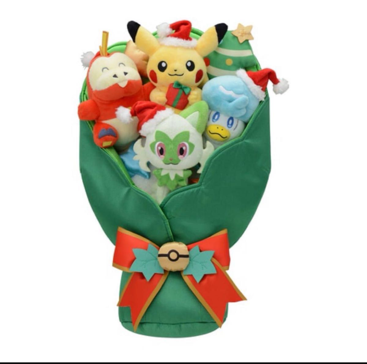 ぬいぐるみブーケ クリスマス ピカチュウ ぬいぐるみ ニャオハ