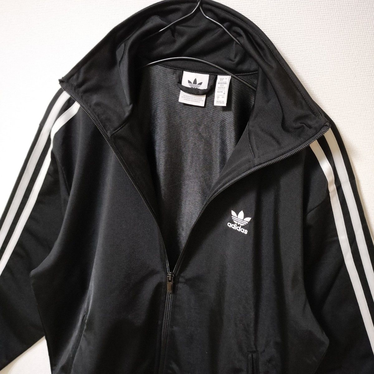 アディダス 黒 ファイヤーバード ジャージ ウェア 男性S トラック
