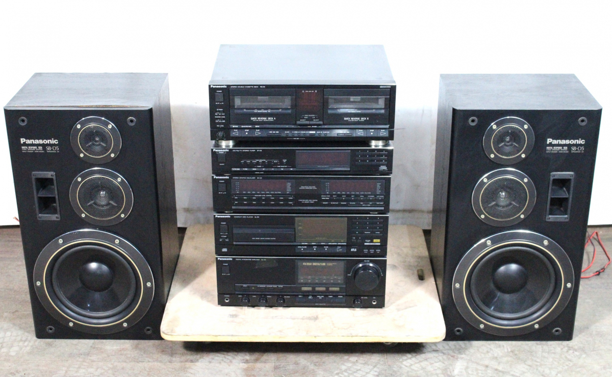 ト長】Panasonic パナソニックシステムコンポスピーカーSB-D5 RS-D5 ST
