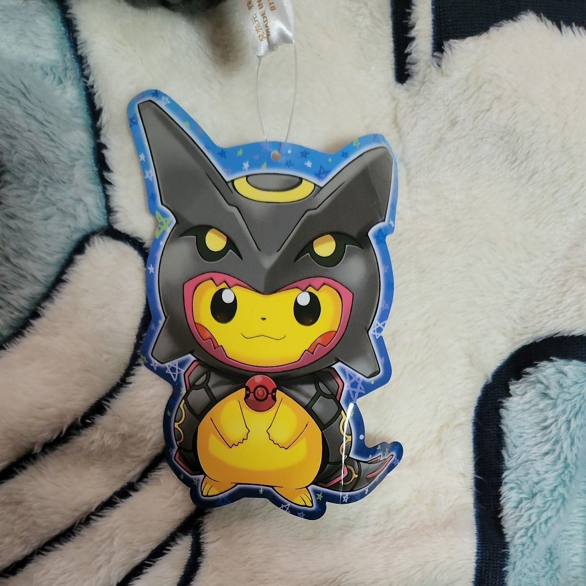 ぬいぐるみ 黒いレックウザポンチョを着たピカチュウ 東京スカイツリー