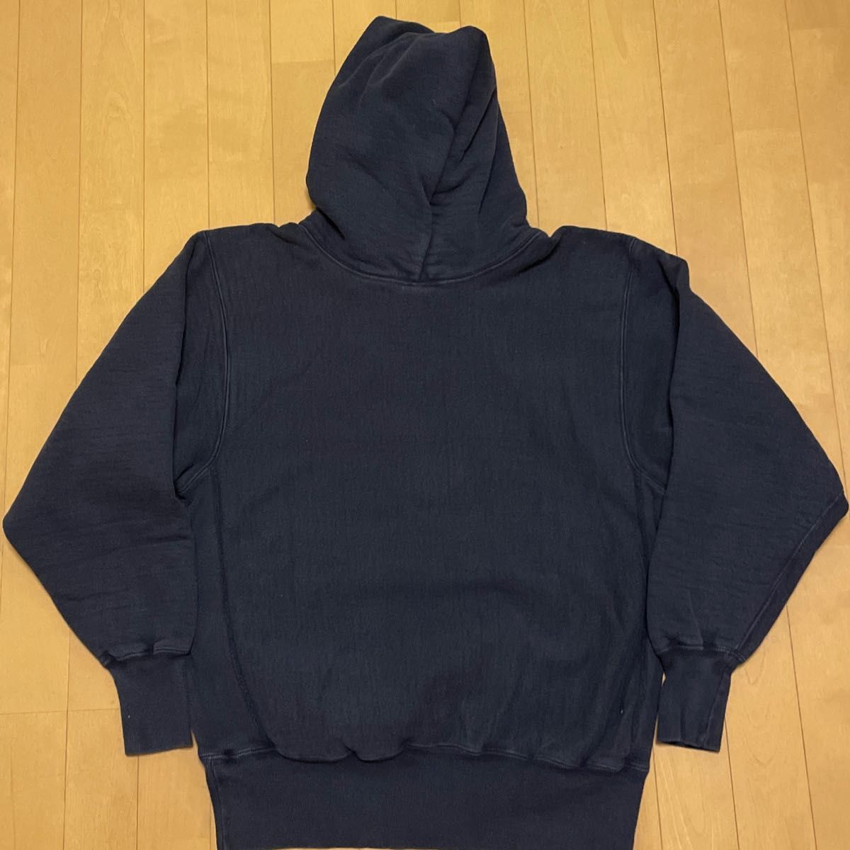 黒 袖目無し チャンピオン リバースウィーブ ビンテージ パーカー USA