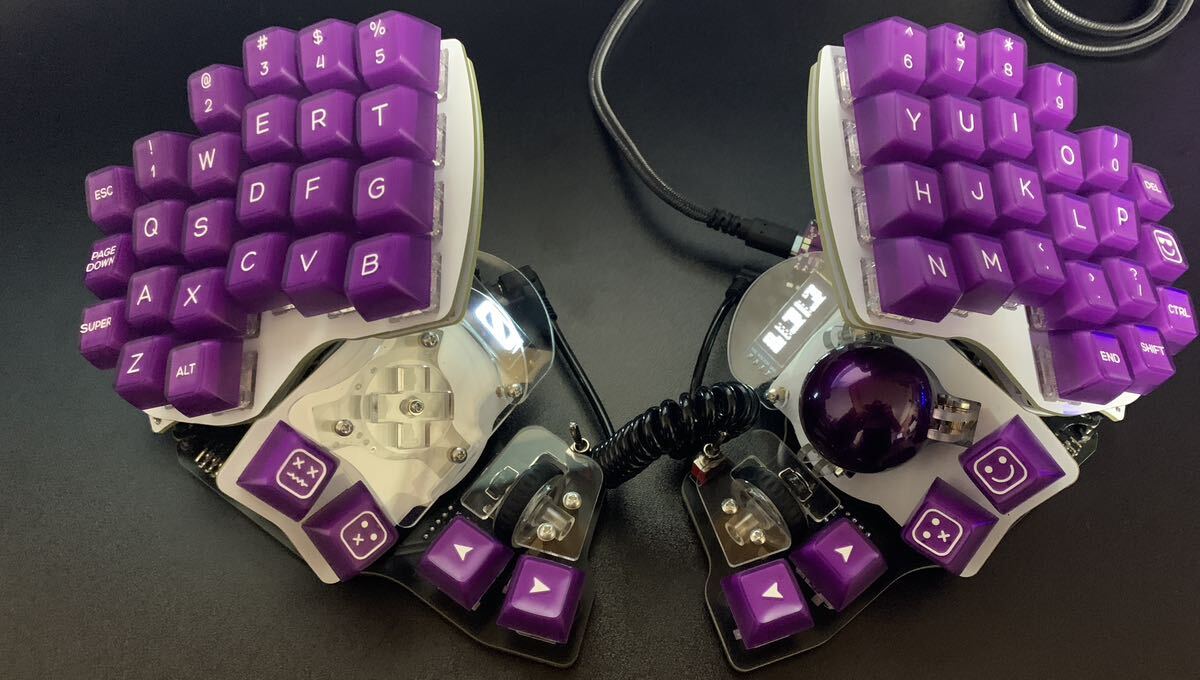 Killer Whale 分割キーボード （両手分 USBケーブル TRRSケーブル