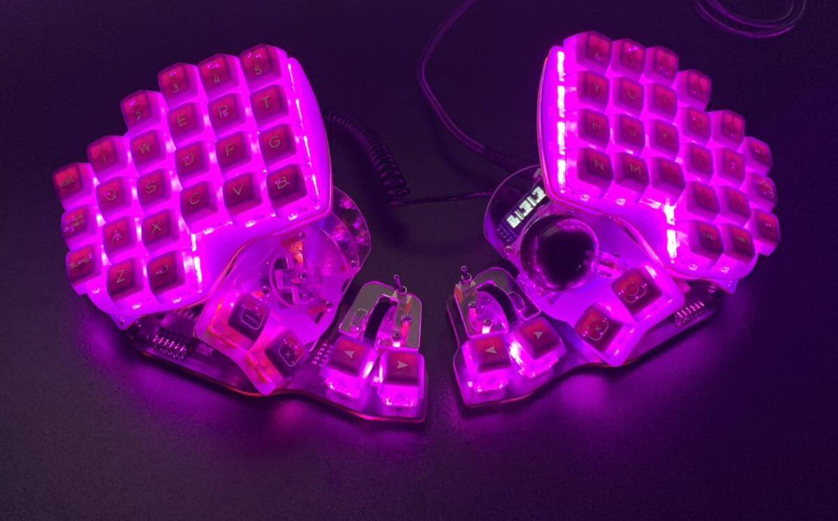 Killer Whale 分割キーボード （両手分 USBケーブル TRRSケーブル