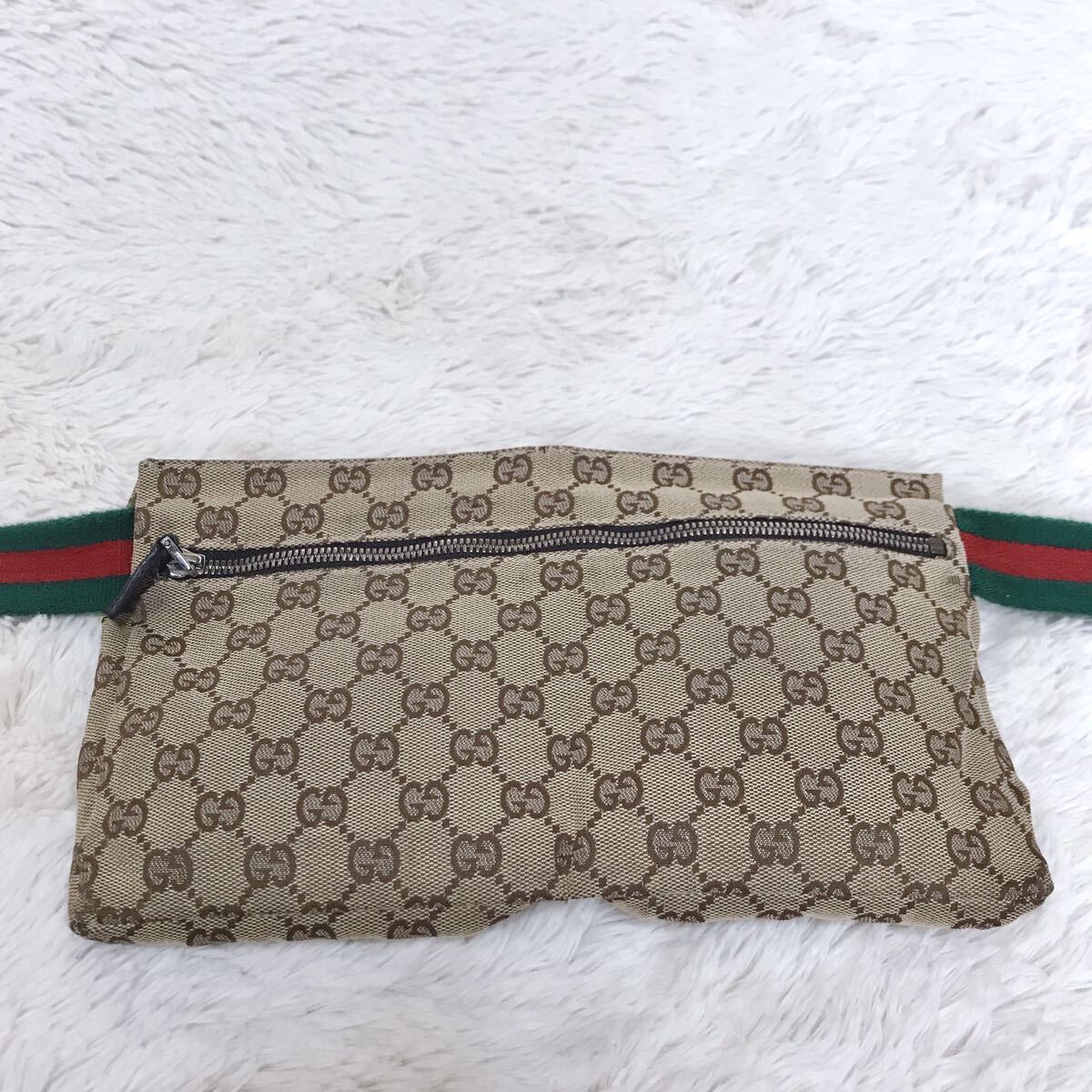 GUCCI グッチ シェリーライン GG柄 ウエストポーチ ボディバッグ 総柄