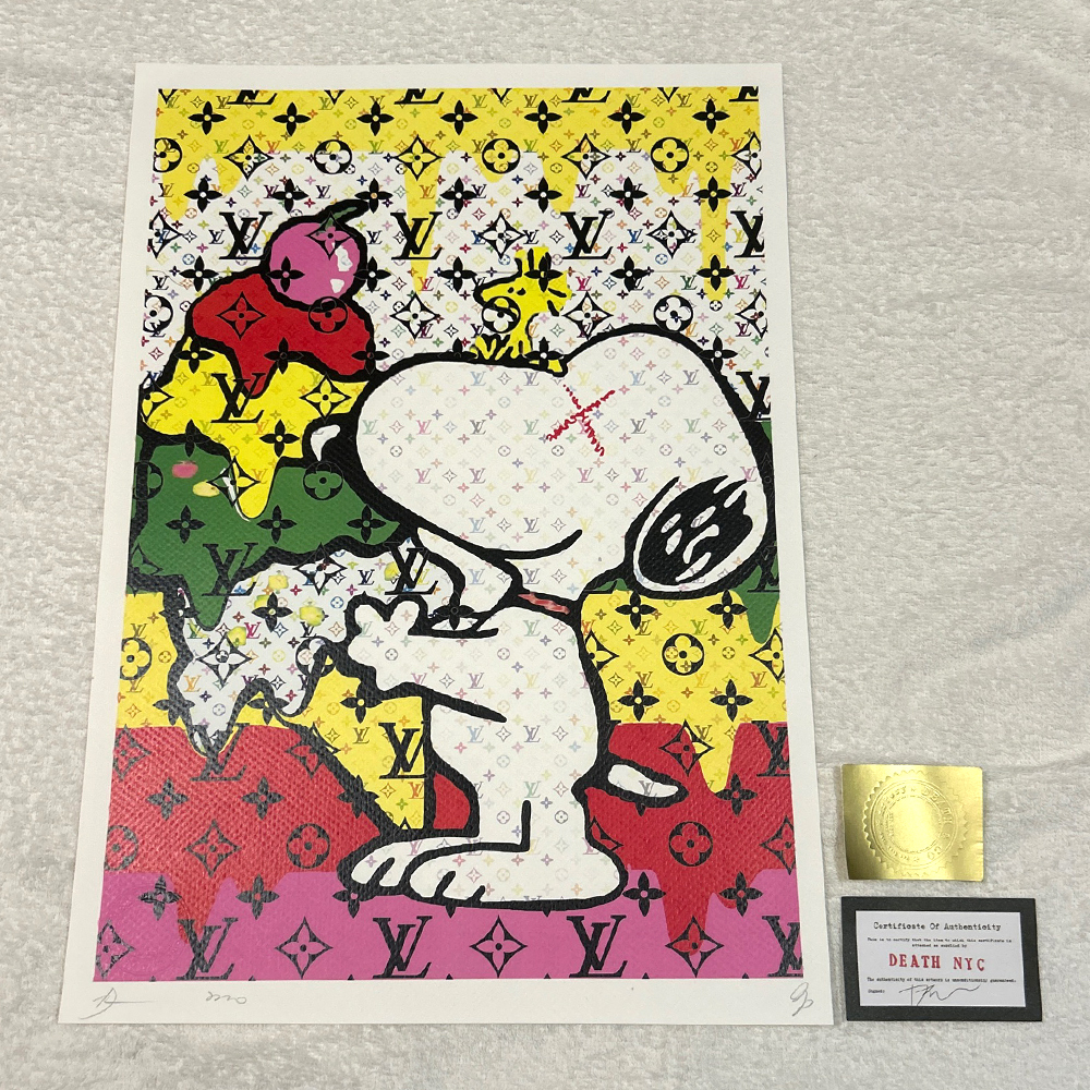Yahoo!オークション - 世界限定100枚 DEATH NYC スヌーピー SNOOPY ヴ
