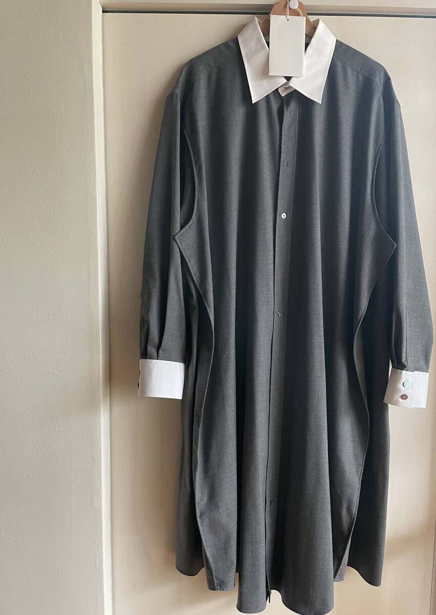 メゾンマルジェラMaison Margielaオーバーサイズ シャツ ワンピース42